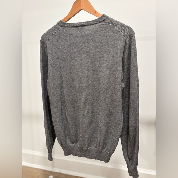 Faherty Men's Charcoal Movement Crewneck Sweater - Picture 2 of 2